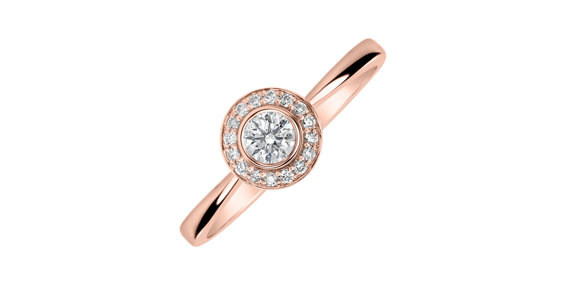 Prsteň s diamantmi Sun Highness