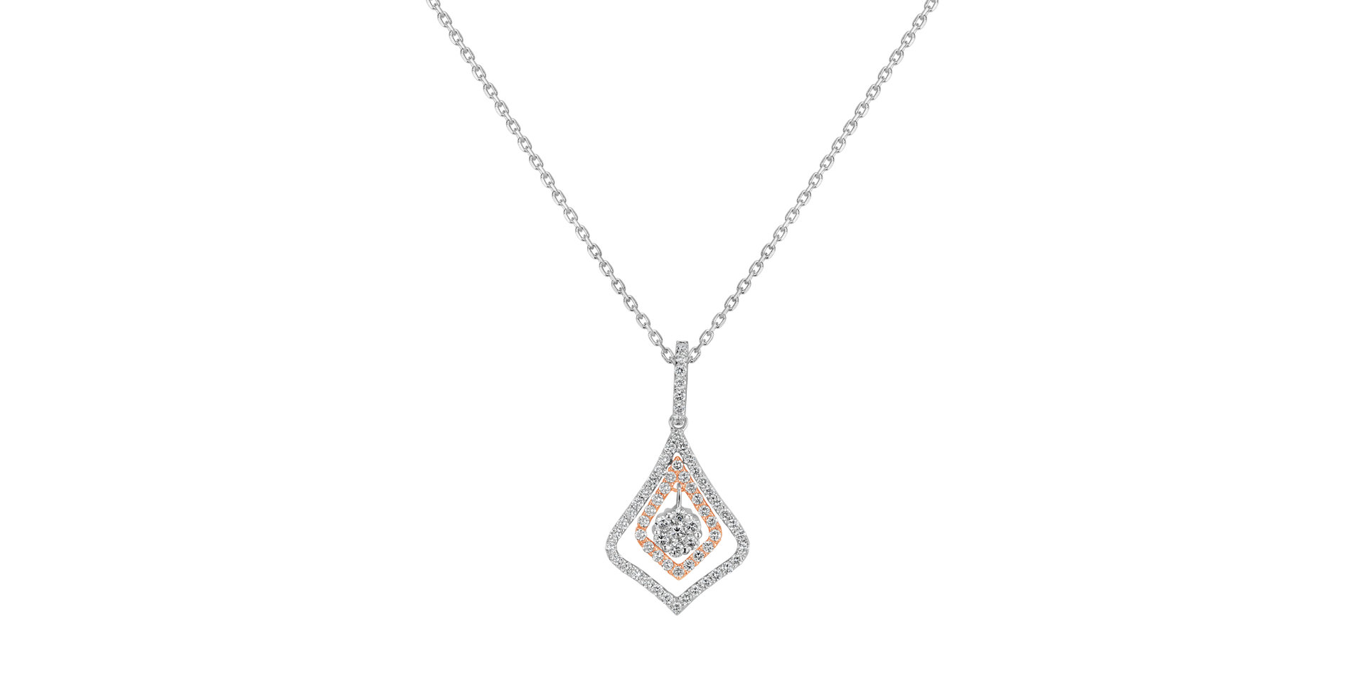 Přívěsok s diamantmi Lumiere Brilliance