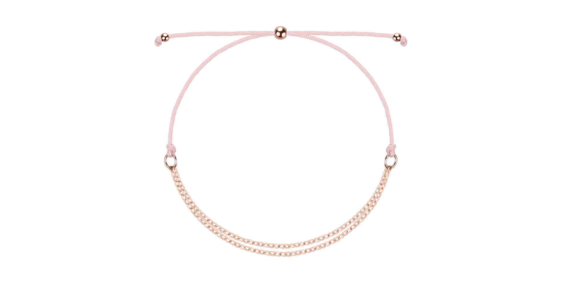 Dámsky náramok so šnúrkou Sparkling Chain