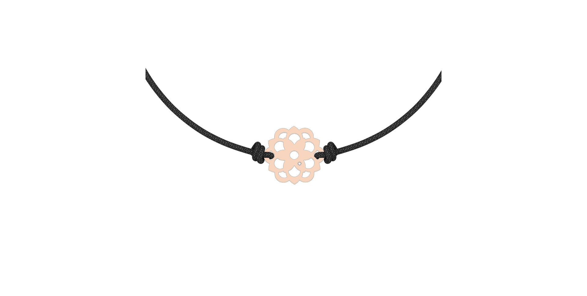 Diamantový náramok so šnúrkou Blossom