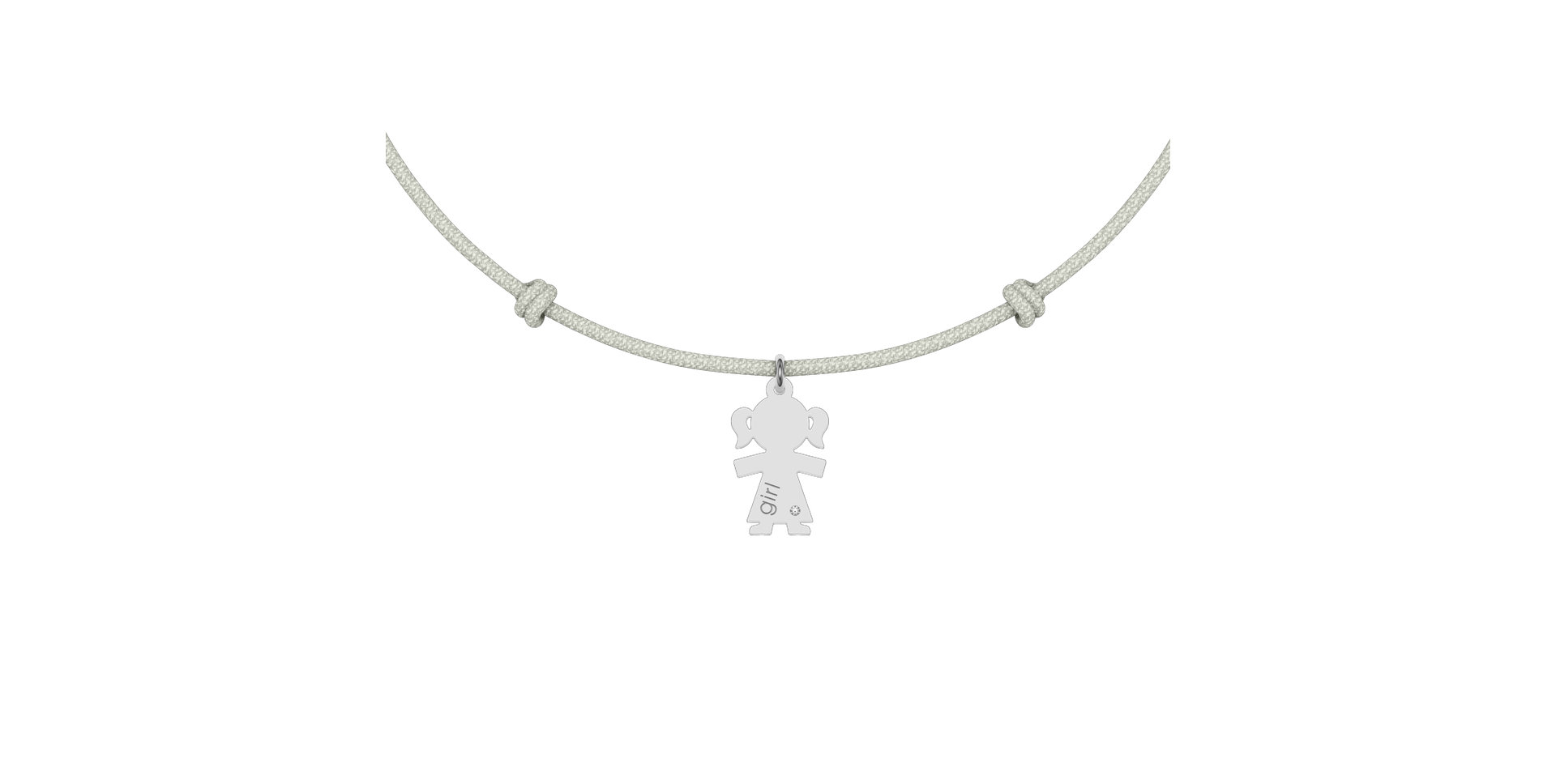 Diamantový náramok so šnúrkou Girl