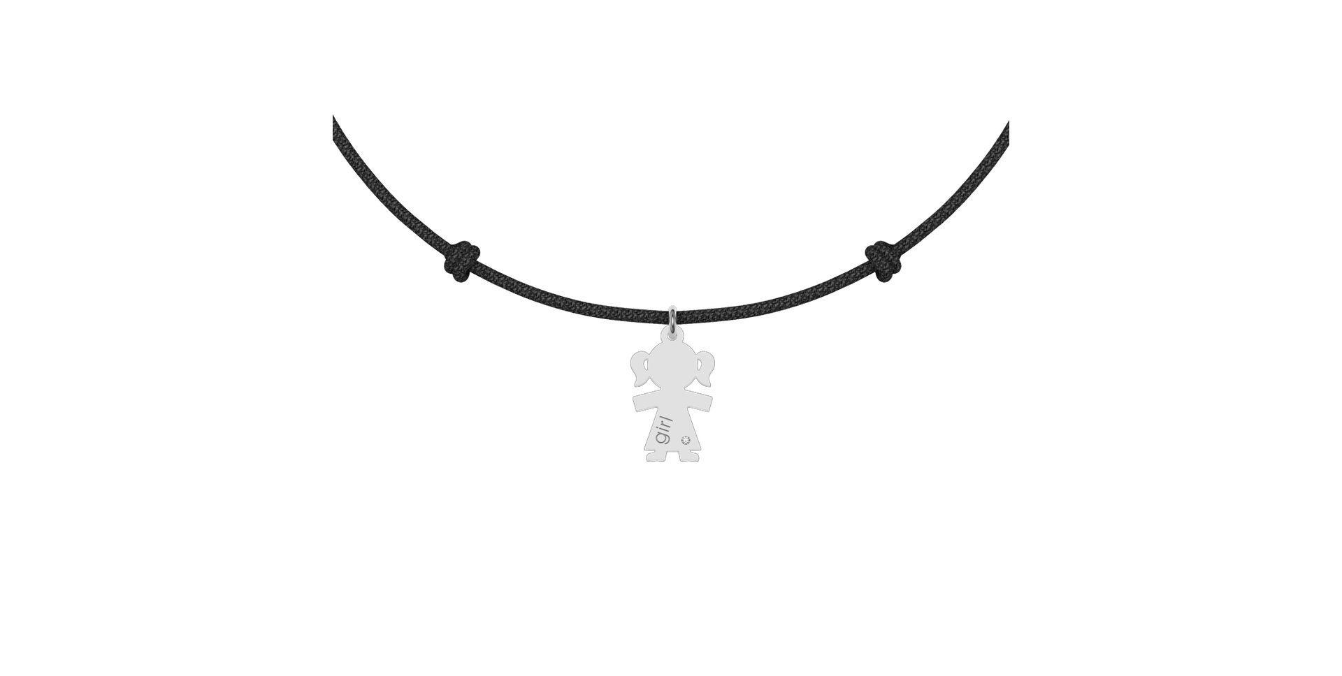 Diamantový náramok so šnúrkou Girl