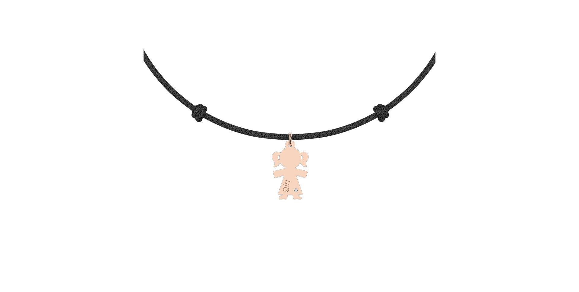 Diamantový náramok so šnúrkou Girl