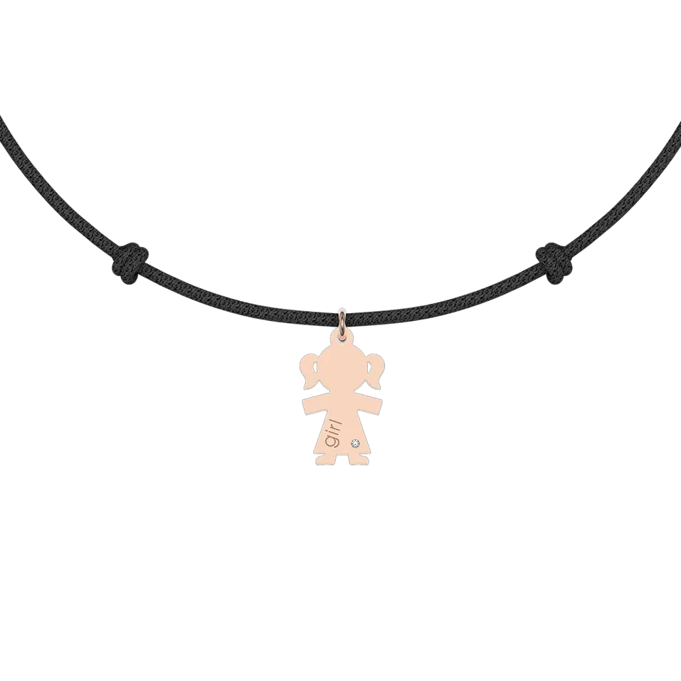 Diamantový náramok so šnúrkou Girl