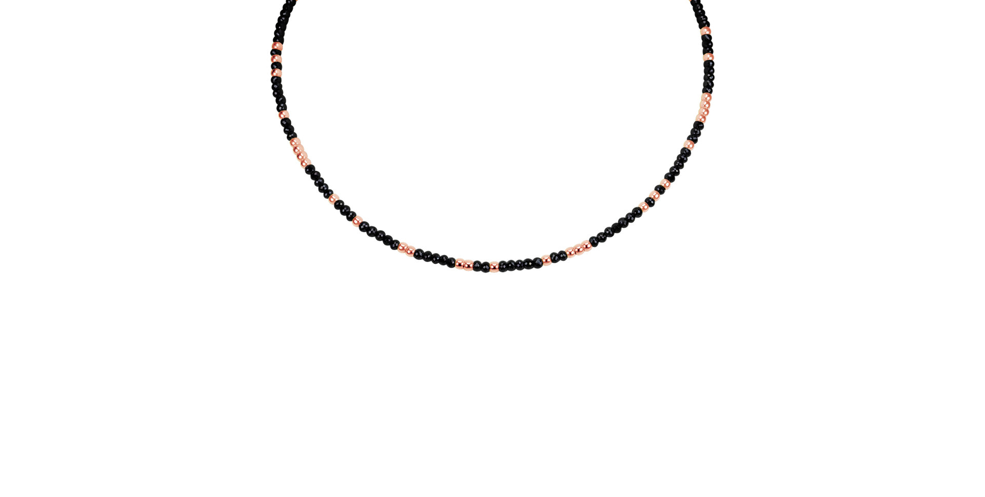 Náhrdelník s čiernymi diamantmi Night Chain