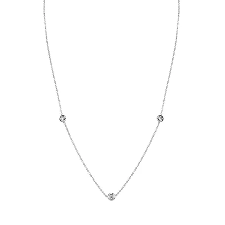 Náhrdelník s diamantmi Dots
