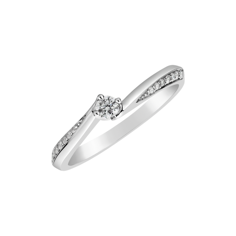 Prsteň s diamantmi Shiny Poetry