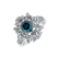 Prsteň s modrým diamantom a bielymi diamantmi Passion Treasure2