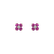 Náušnice s diamantmi a rubínmi Divine Bloom2