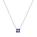 Náhrdelník s diamantom a ametystmi Divine Bloom2