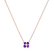 Náhrdelník s diamantom a ametystmi Divine Bloom2