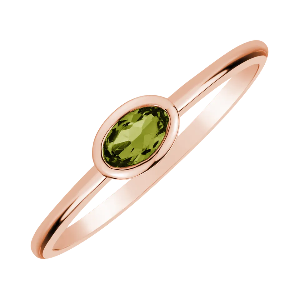 Prsteň s peridotom Space Bonbon