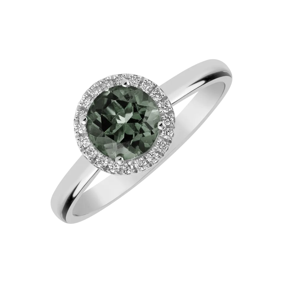 Prsteň s turmalínom a diamantmi Violette