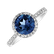 Prsteň s diamantmi a tanzanitom Sparkly Bonbon2