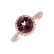 Prsteň s rhodolitom a diamantmi Noble Lagoon2
