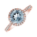 Prsteň s diamantmi a topásom sky Sparkly Bonbon2