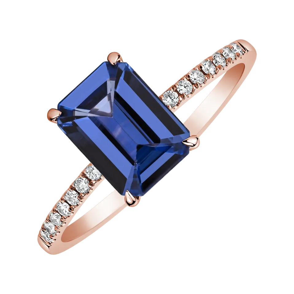 Prsteň s diamantmi a tanzanitom Perfect Promise