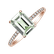 Prsteň s diamantmi a ametystom green Perfect Promise2