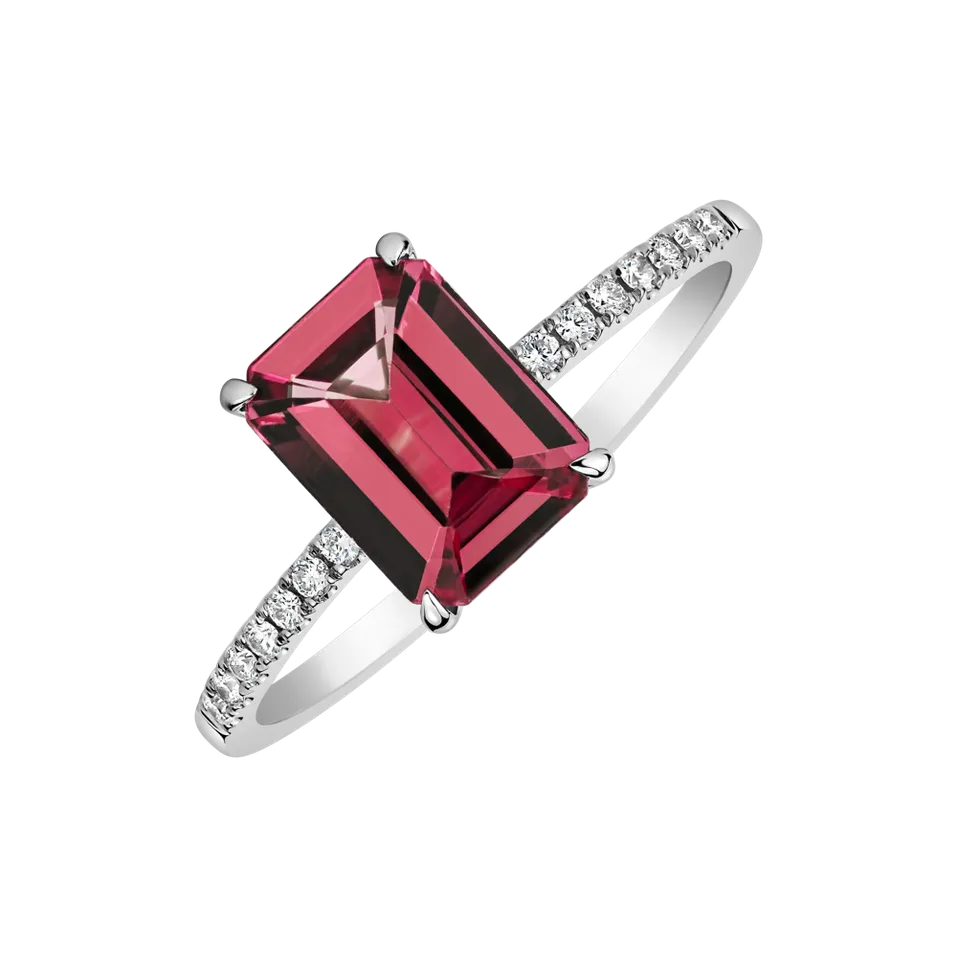 Prsteň s turmalínom a diamantmi Perfect Promise