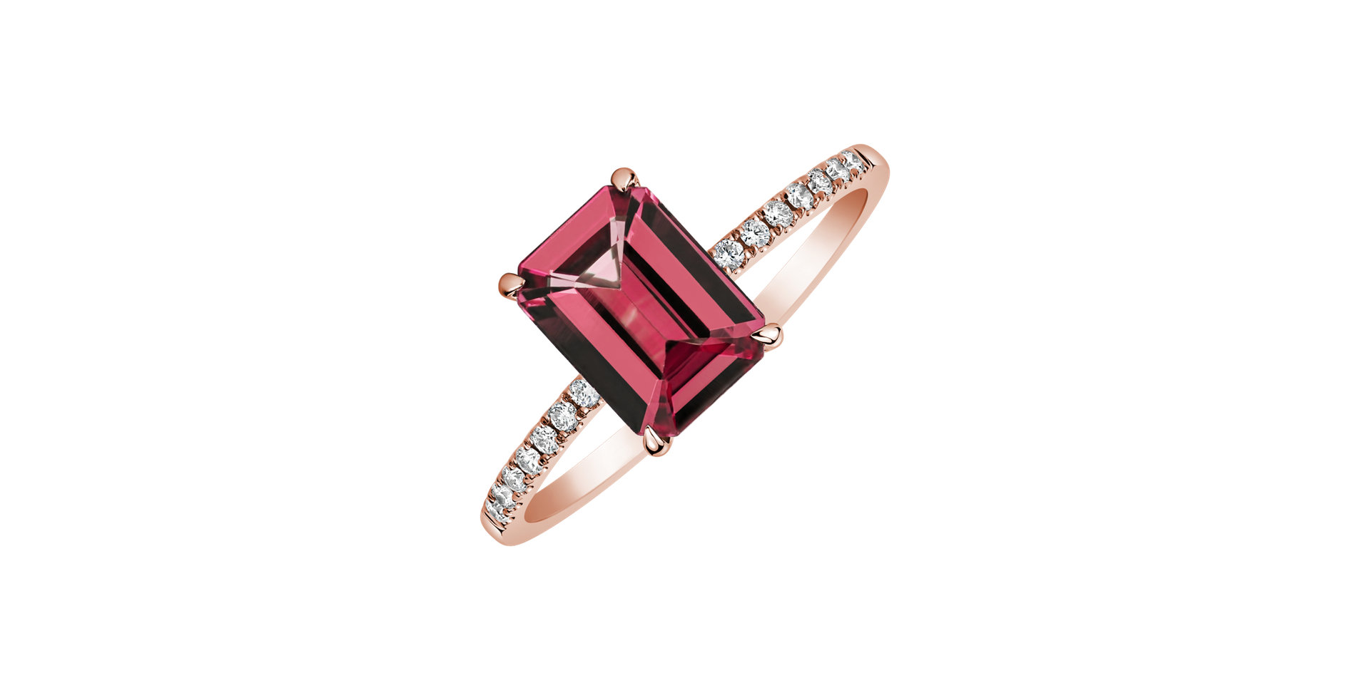 Prsteň s turmalínom a diamantmi Perfect Promise