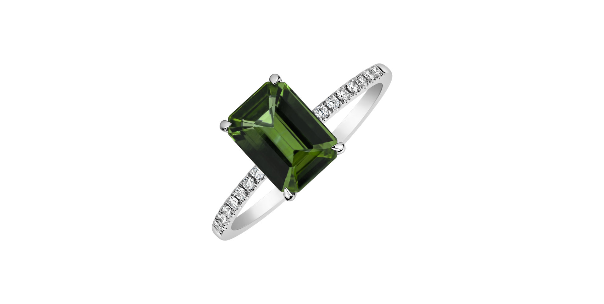 Prsteň s turmalínom a diamantmi Perfect Promise