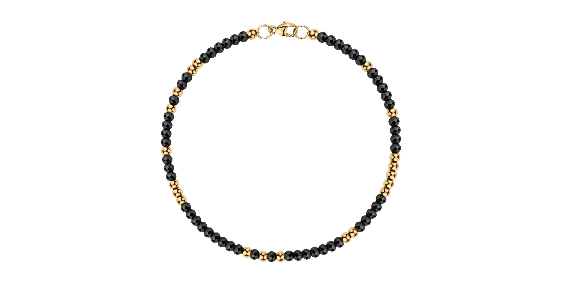 Náramok s čiernymi diamantmi Marbles Mood