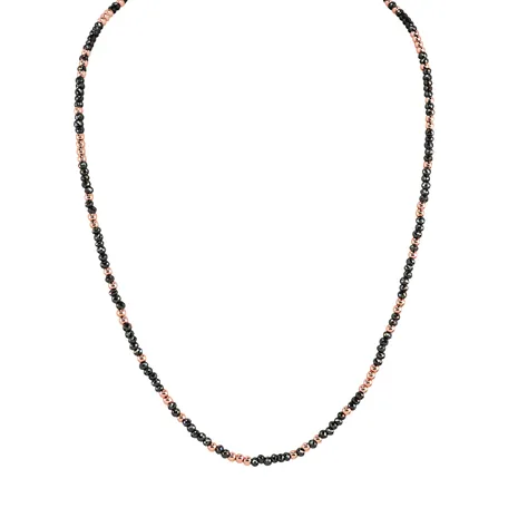 Náhrdelník s čiernymi diamantmi Night Chain