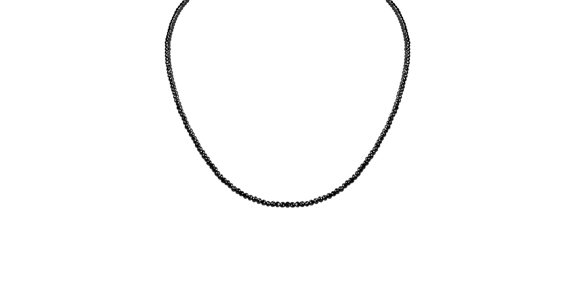 Náhrdelník s čiernymi diamantmi Bubbling Soap