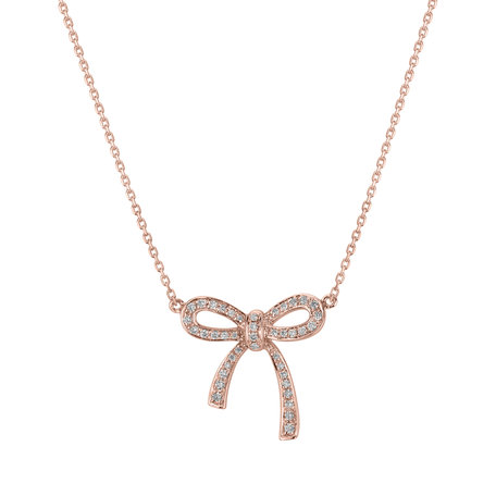 Náhrdelník s diamantmi Mystic Bow
