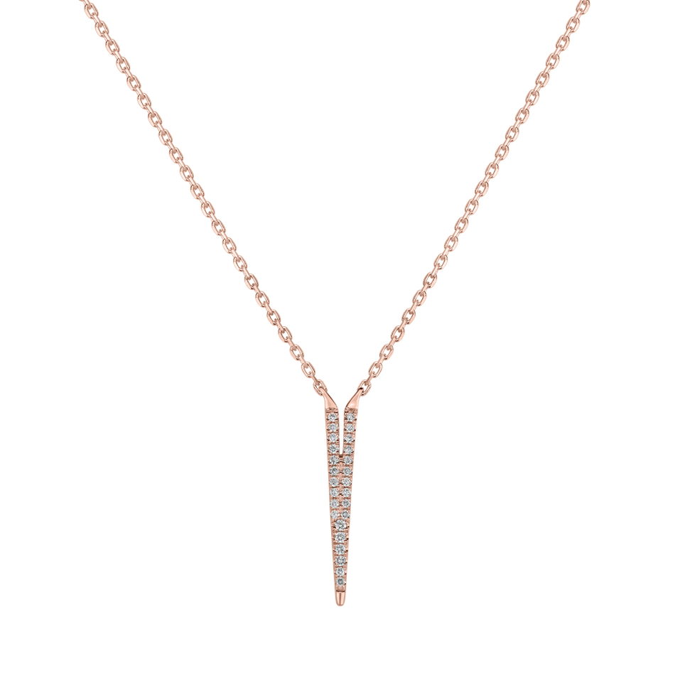 Náhrdelník s diamantmi Broken Glamour