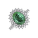 Prsteň so smaragdom a diamantmi Majesty2