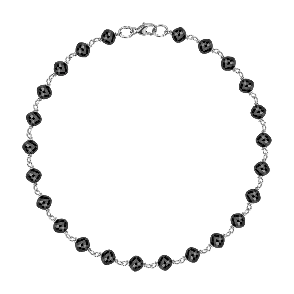 Náramok s čiernymi diamantmi Dark Melody