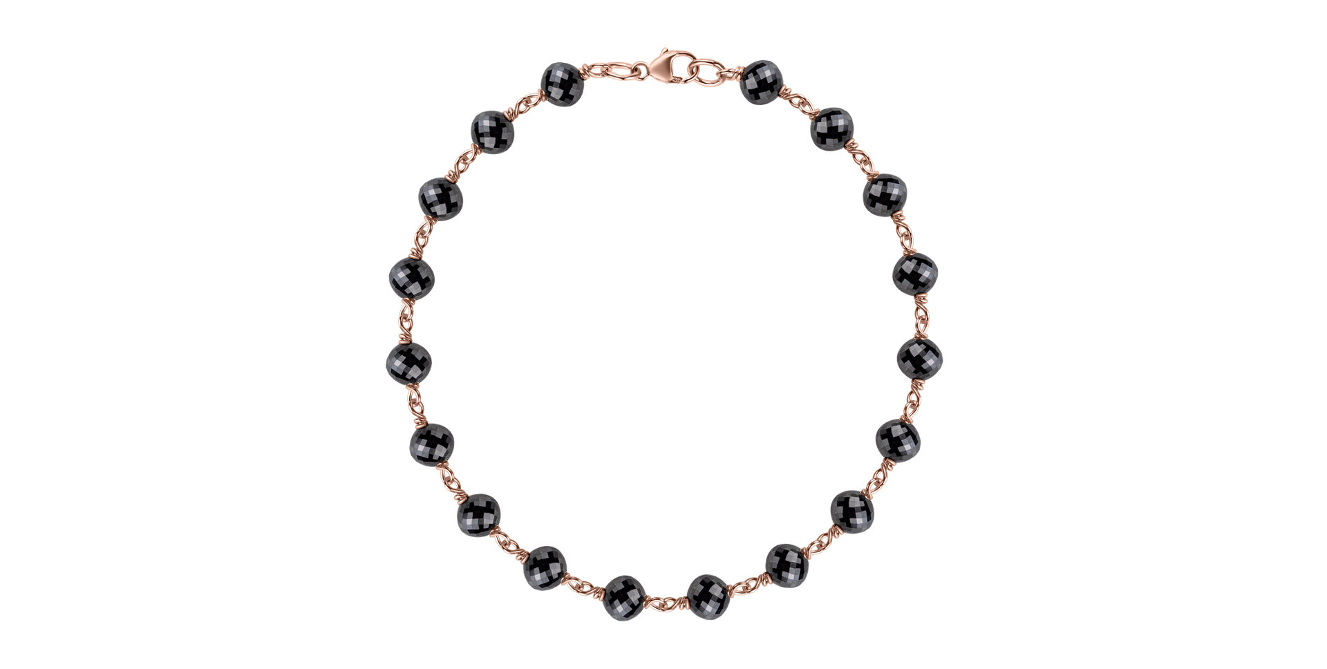 Náramok s čiernymi diamantmi Dark Melody