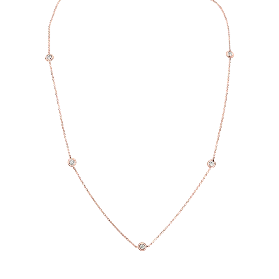 Náhrdelník s diamantmi Dots