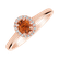 Prsteň so zafírom a diamantmi Princess2