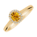 Prsteň so zafírom a diamantmi Princess2
