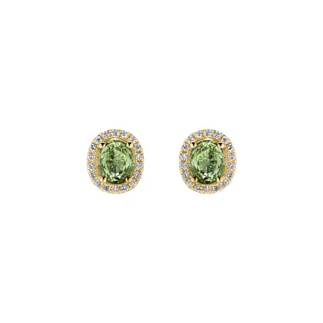 Náušnice s diamantmi a zafírom Imperial Sapphire