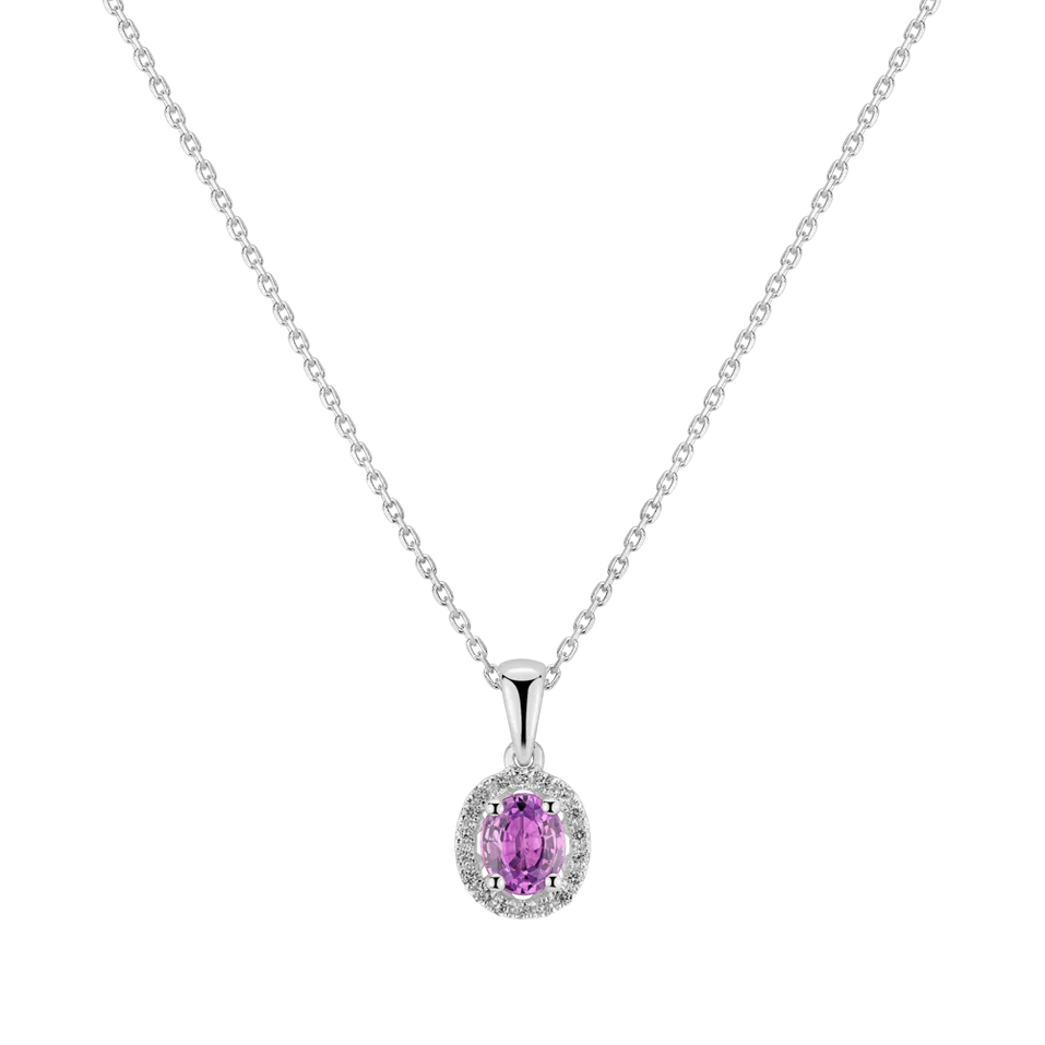 Přívěsok so zafírom a diamantmi Royal Love