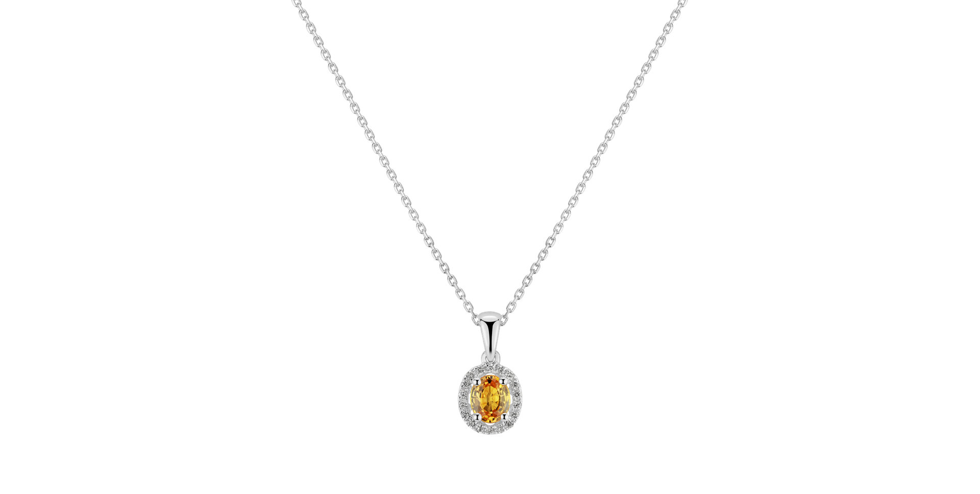 Přívěsok so zafírom a diamantmi Royal Love