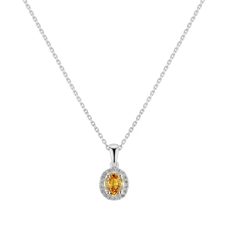 Přívěsok so zafírom a diamantmi Royal Love