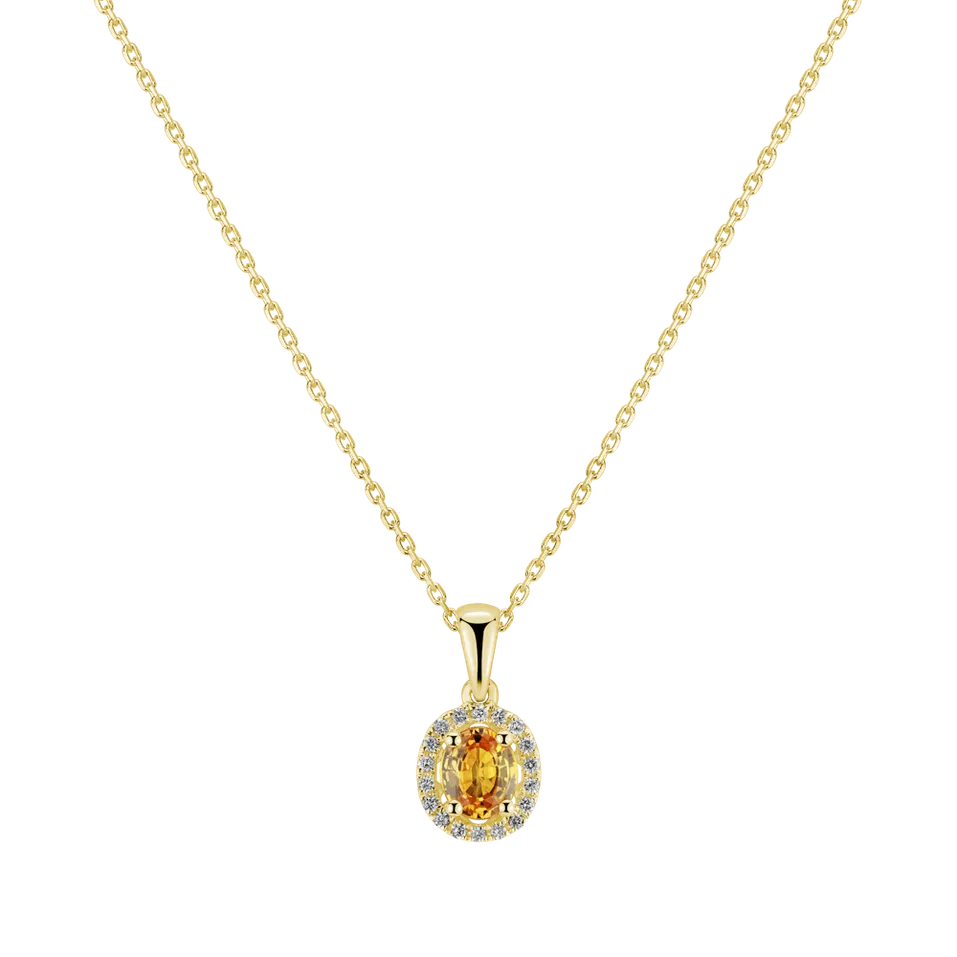 Přívěsok so zafírom a diamantmi Royal Love