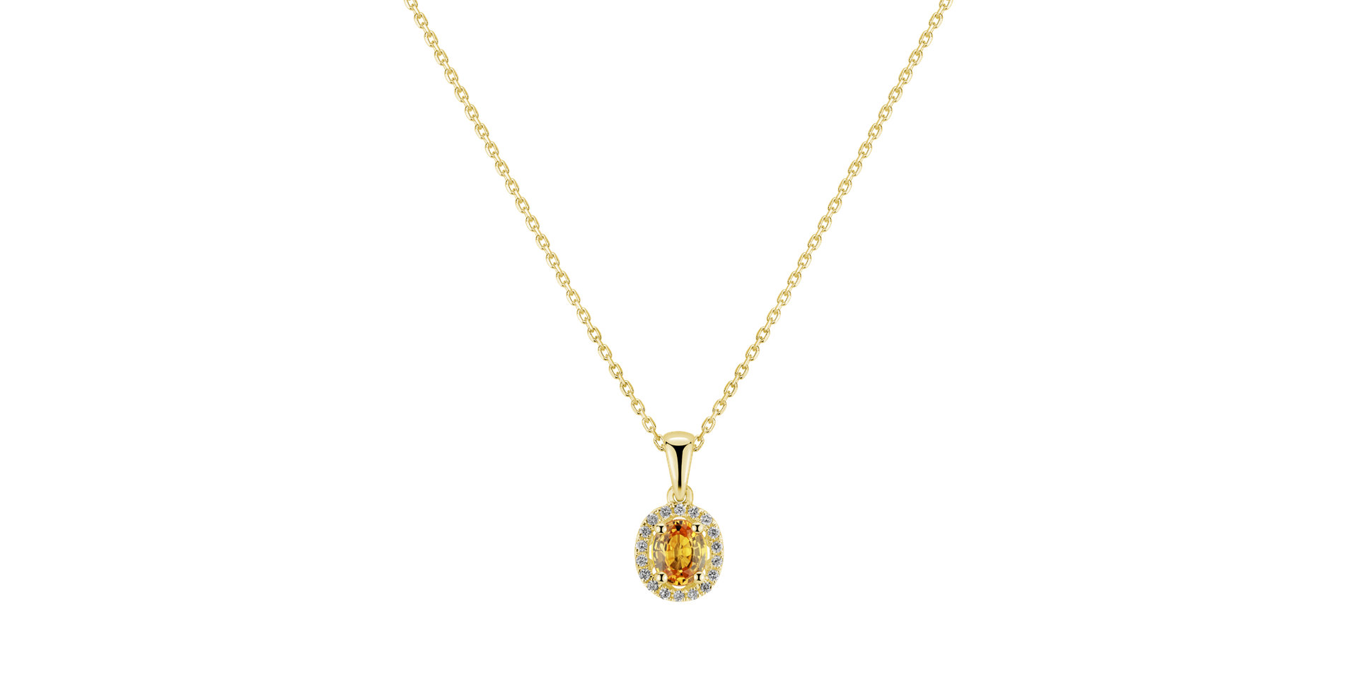 Prívesok s diamantmi a zafírom Princess