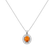 Náhrdelník s diamantmi a zafírom orange Princess2