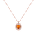 Náhrdelník s diamantmi a zafírom orange Princess2