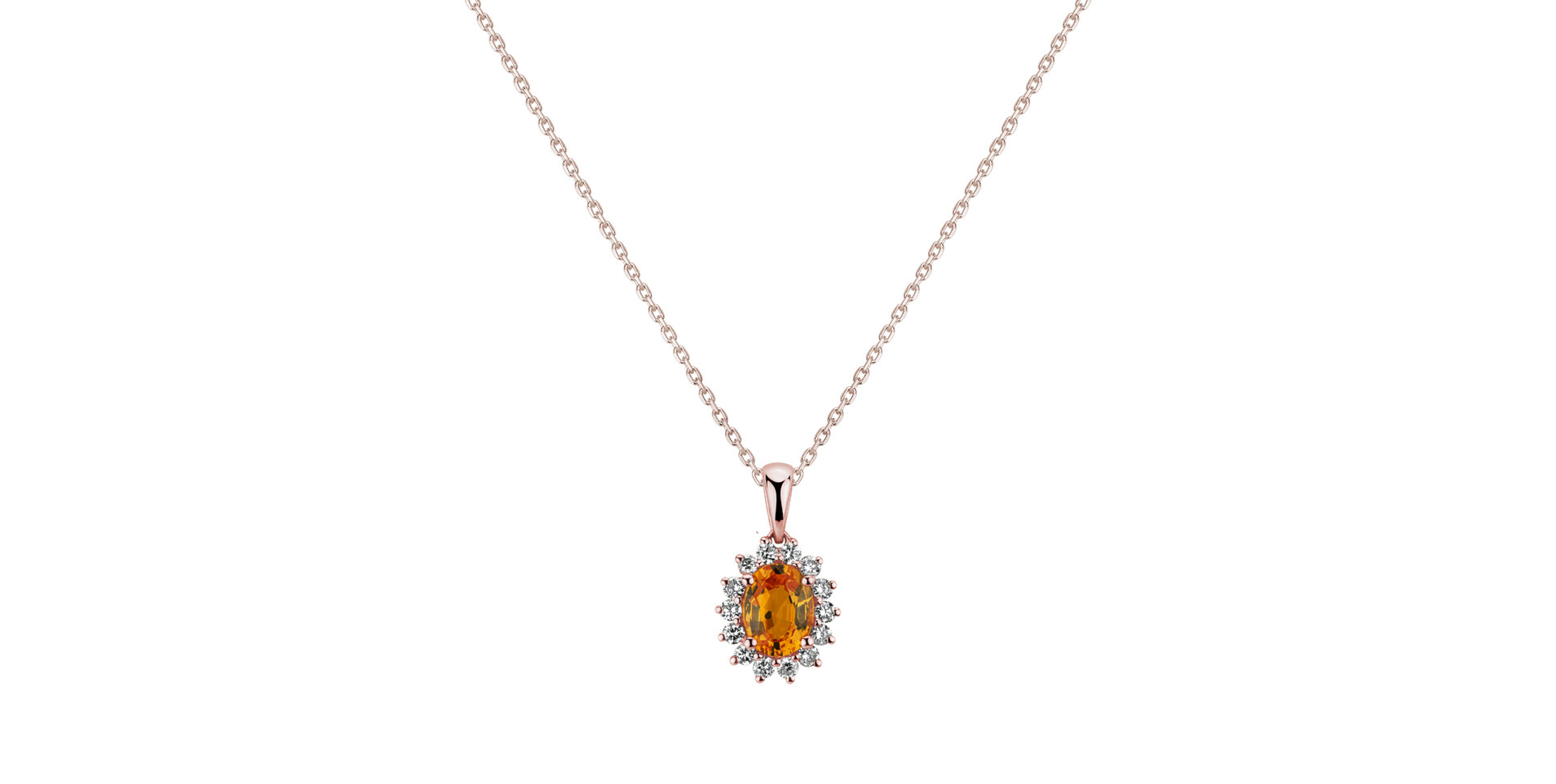 Přívěsok so zafírom a diamantmi Princess Sparkle