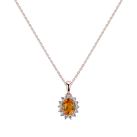 Přívěsok so zafírom a diamantmi Princess Sparkle