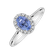 Prsteň s diamantmi a zafírom Princess2