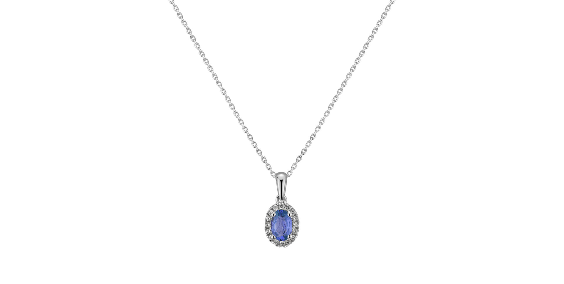 Přívěsok so zafírom a diamantmi Princess Essence