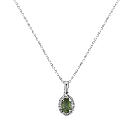 Přívěsok so zafírom a diamantmi Princess Essence