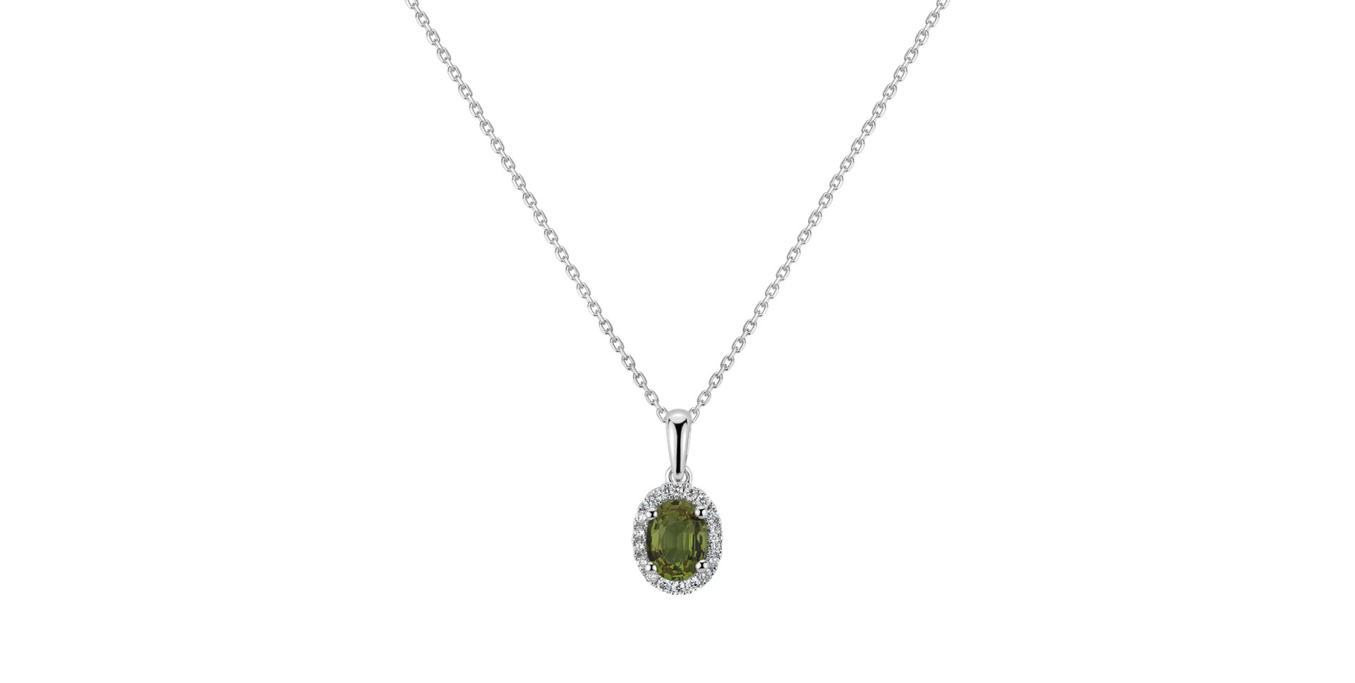 Přívěsok so zafírom a diamantmi Princess Essence